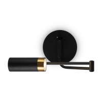 Бра Modern Enzo, 1xGU10 Черный, Черный (Freya, FR5201WL-01B1)