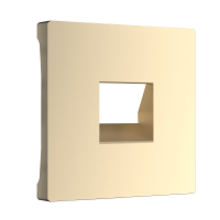W1192011/ Электроустановочные изделия - Накладка для телефонной розетки RJ-11 (шампань)